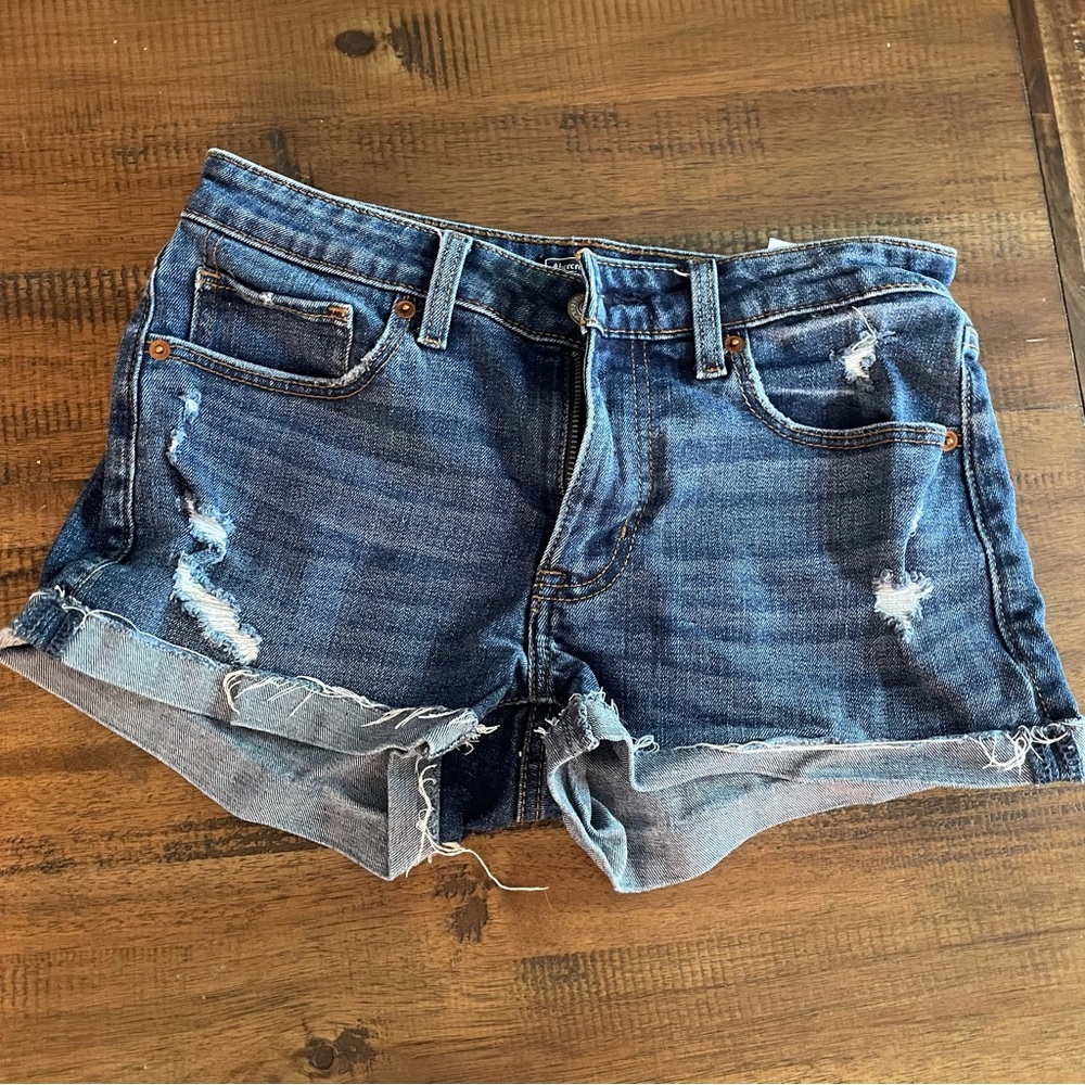 Abercrombie low rise jeans shorts